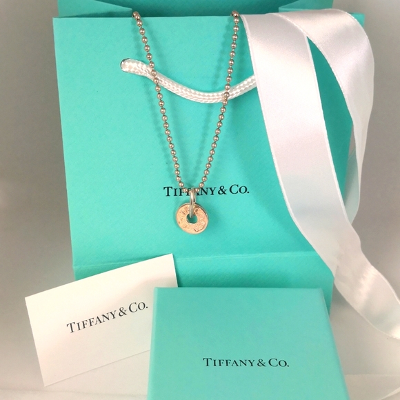 Authentic Tiffany. Necklace 16"sz Pendant.1837.silver - Picture 1 of 5